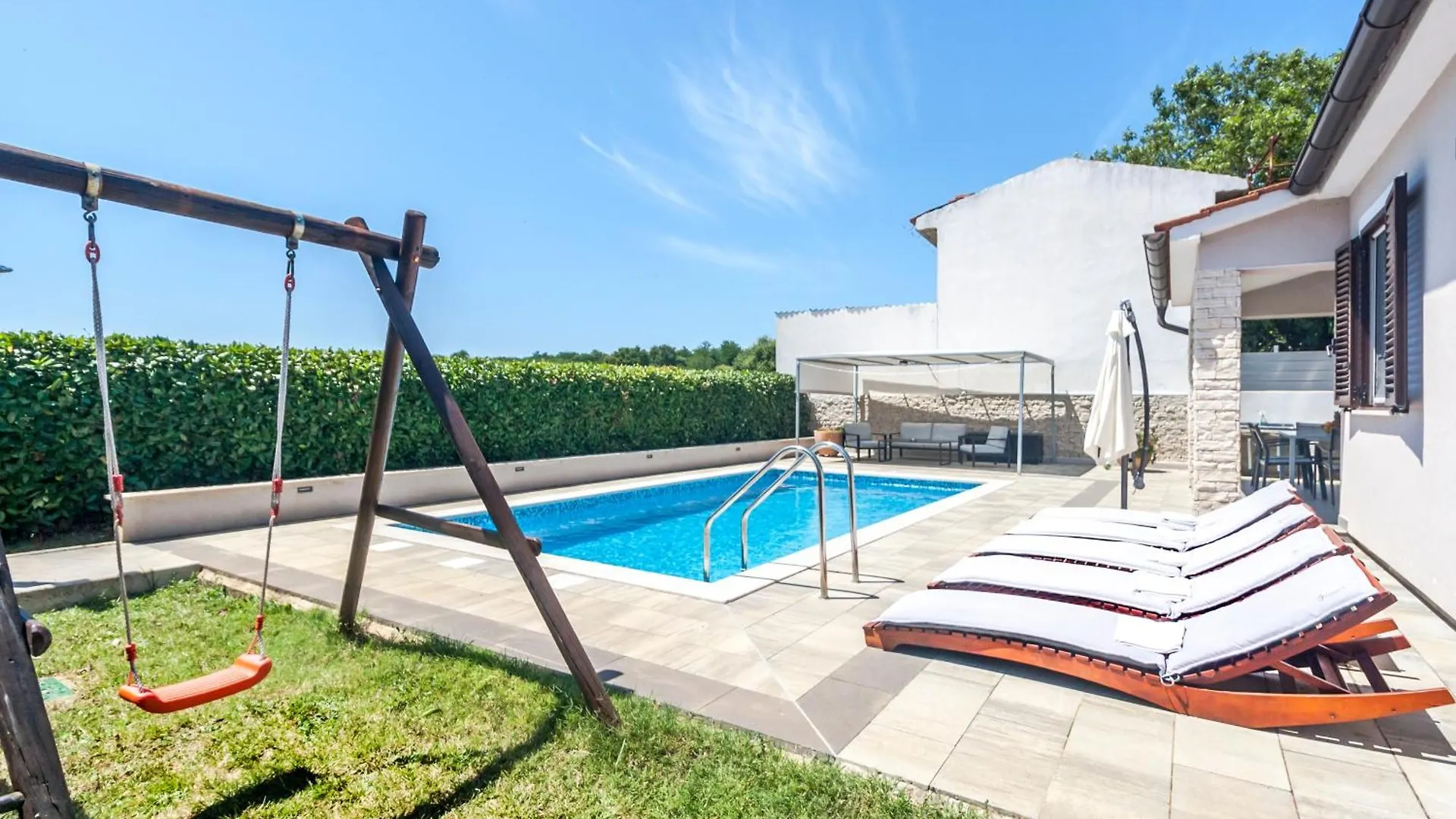 Villa Gortan - Pool House For 7 Guests Near Pula Istria - Ferienhaus Istrien Marcana